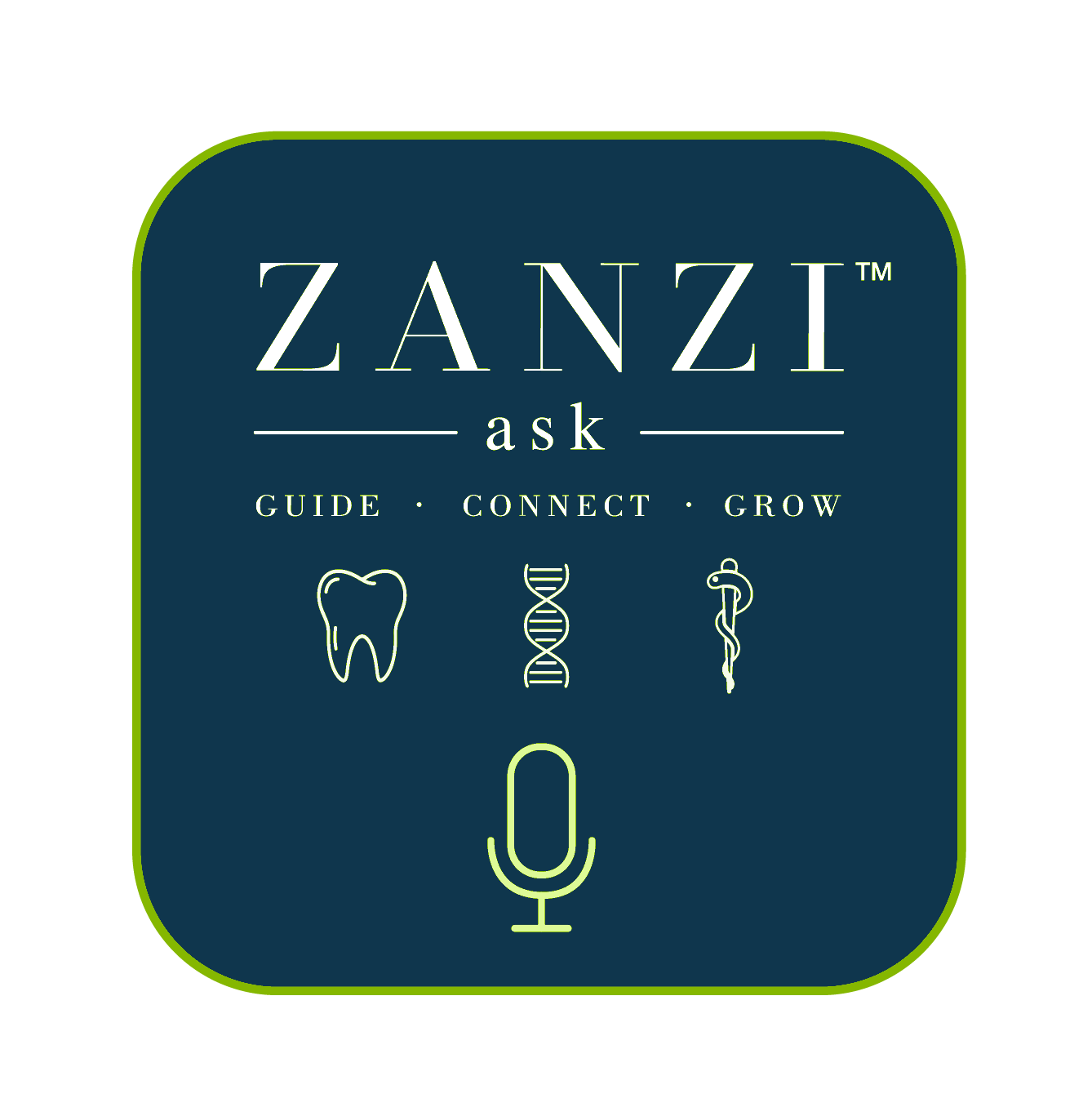 Zanzi fragen — Guide · Connect · Grow